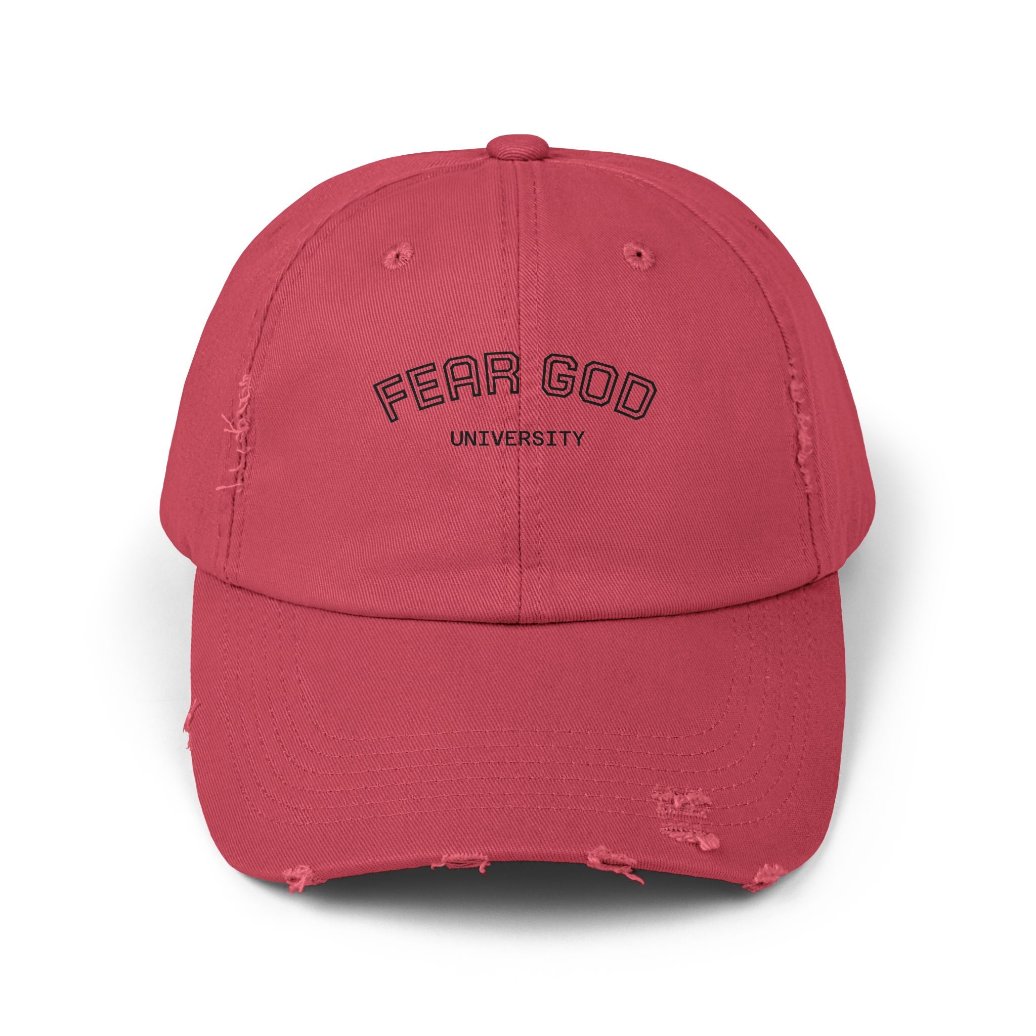 Fear God University Distressed Cap — Vintage Washed Baseball Hat