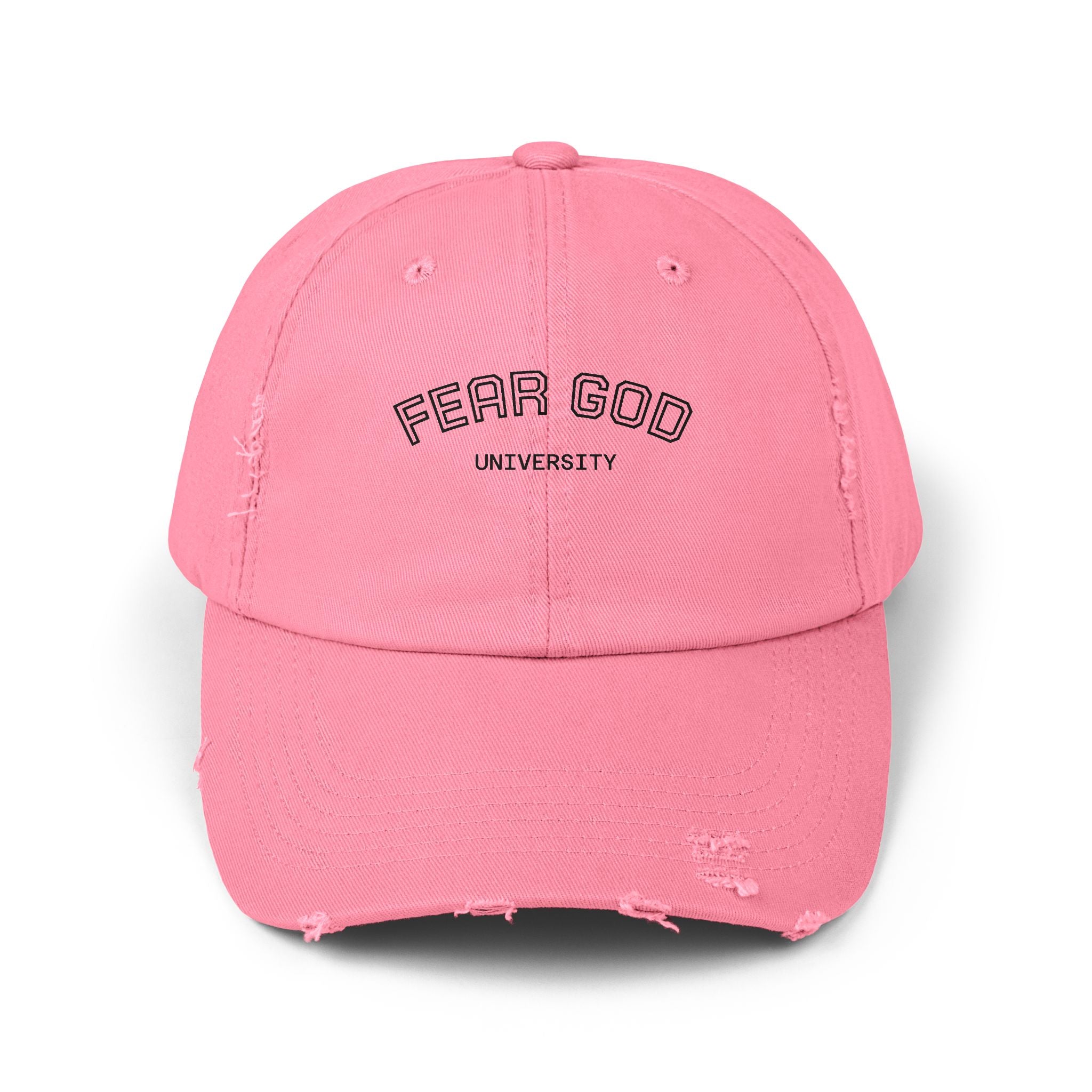 Fear God University Distressed Cap — Vintage Washed Baseball Hat