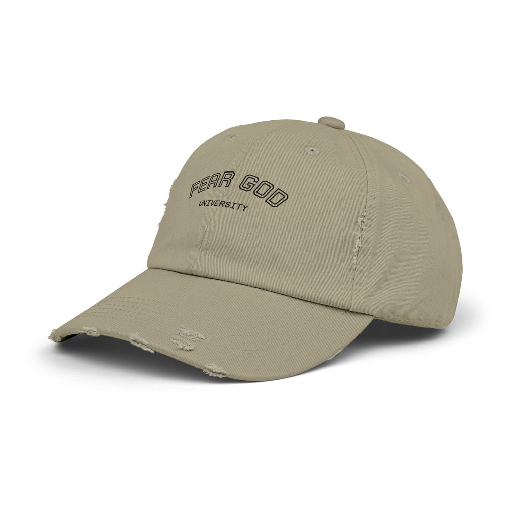 Fear God University Distressed Cap — Vintage Washed Baseball Hat