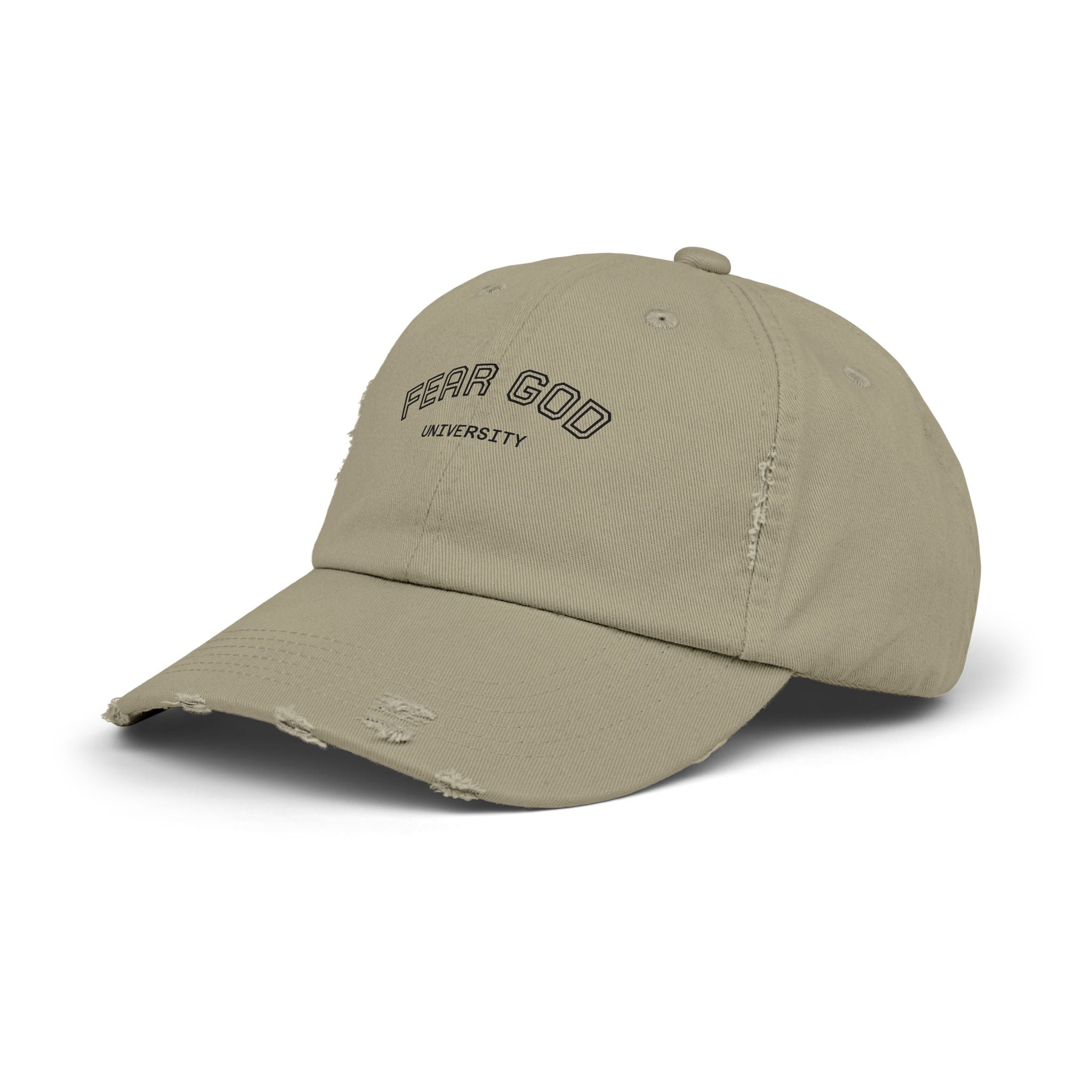 Fear God University Distressed Cap — Vintage Washed Baseball Hat