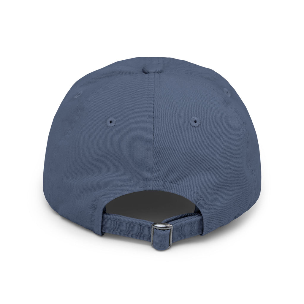 Distressed Baseball Cap — "By Grace" Embroidered Vintage Hat