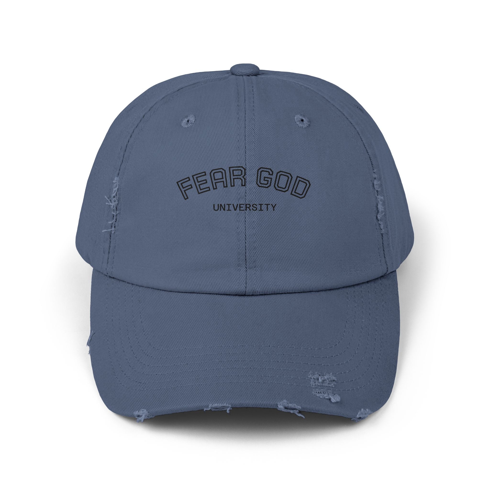 Fear God University Distressed Cap — Vintage Washed Baseball Hat