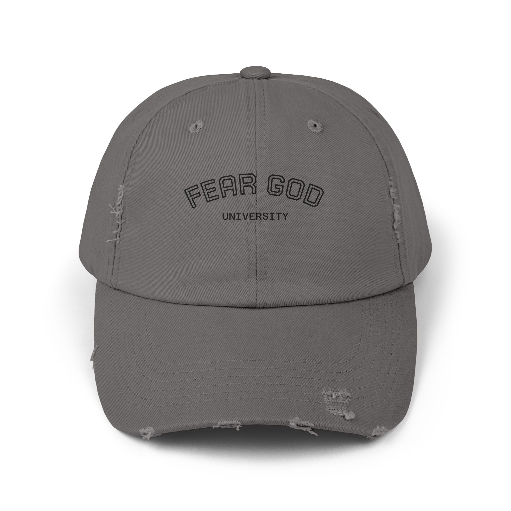 Fear God University Distressed Cap — Vintage Washed Baseball Hat